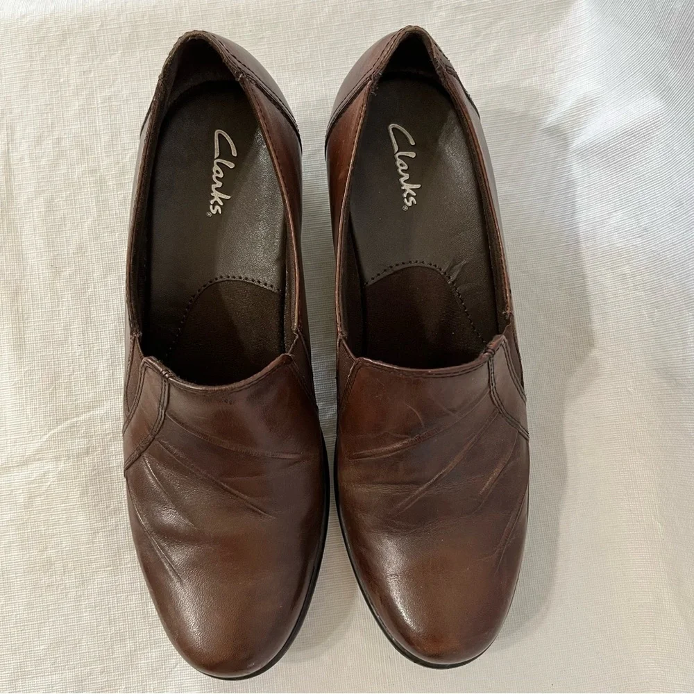 Clarks brown leather